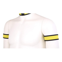 Kinky Puppy Brassards PUPPY Néoprène Jaune